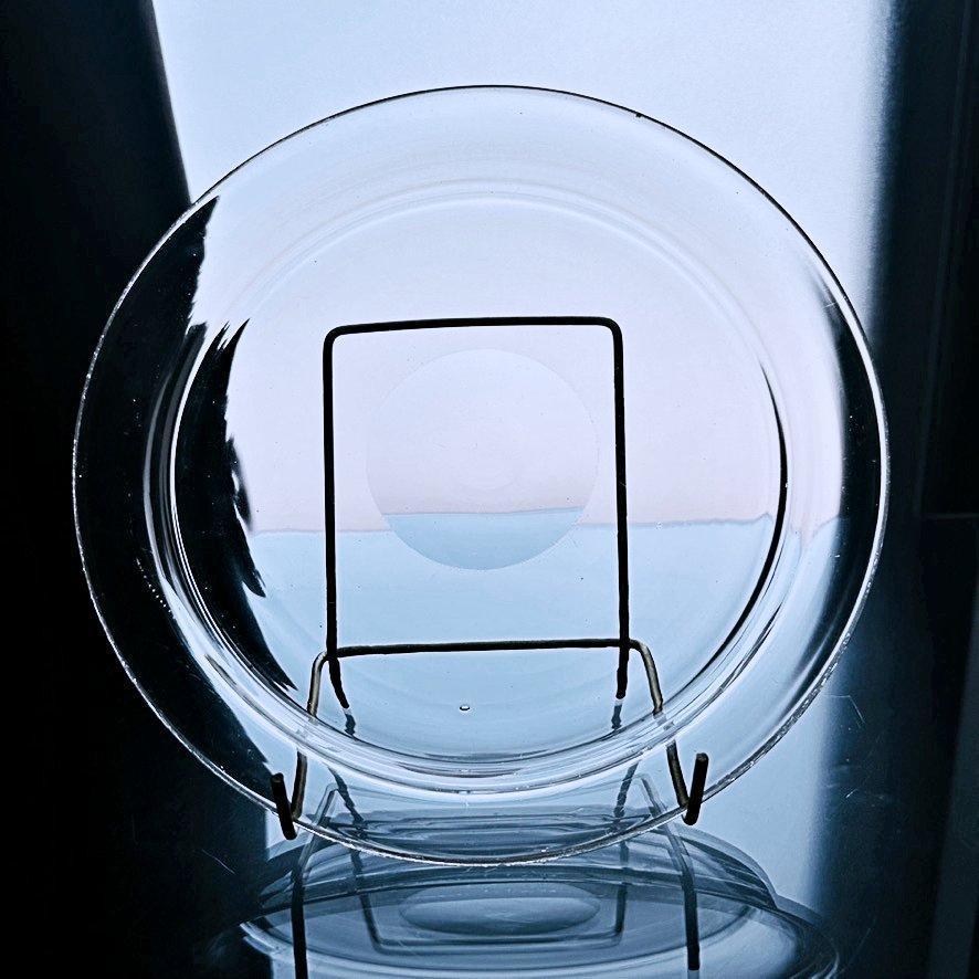 金彩オールドバカラBaccarat☆アールヌーヴォーの大きなトレイ プレート皿トレー ゴールド クリスタルガラス 19世紀フランスアンティーク