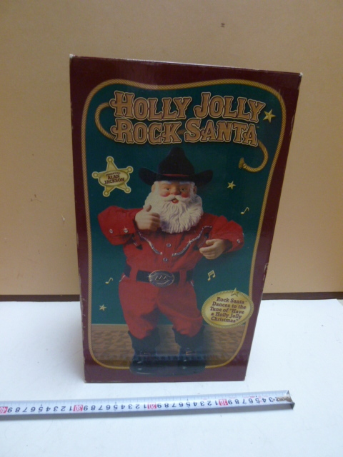 HOLLY JOLLY ROCK SANTA Christmas 中古品 _画像1