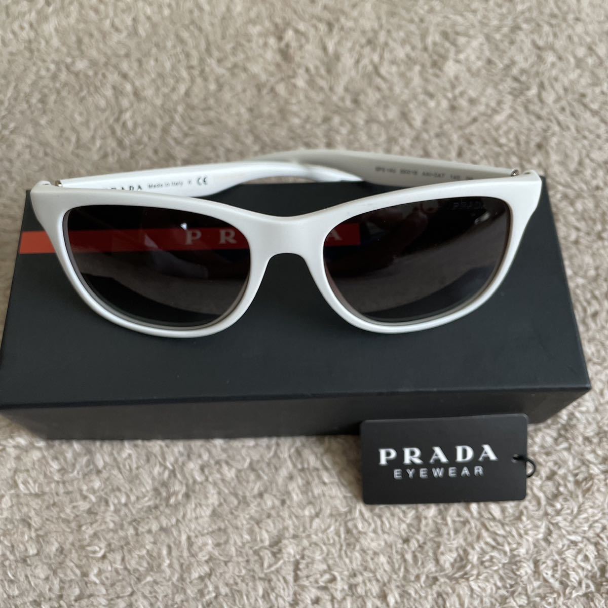 ○日本正規品○ 美品PRADA SPS 14U AAIー0A7 スポーツサングラス