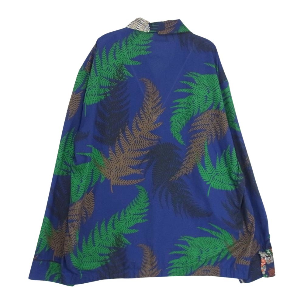 Sacai サカイ 21SS 21-02470M Archive Print Mix Shirt アーカイブ プリント ミックス オープンカラー 長袖 シャツ【美品】【中古】_画像2