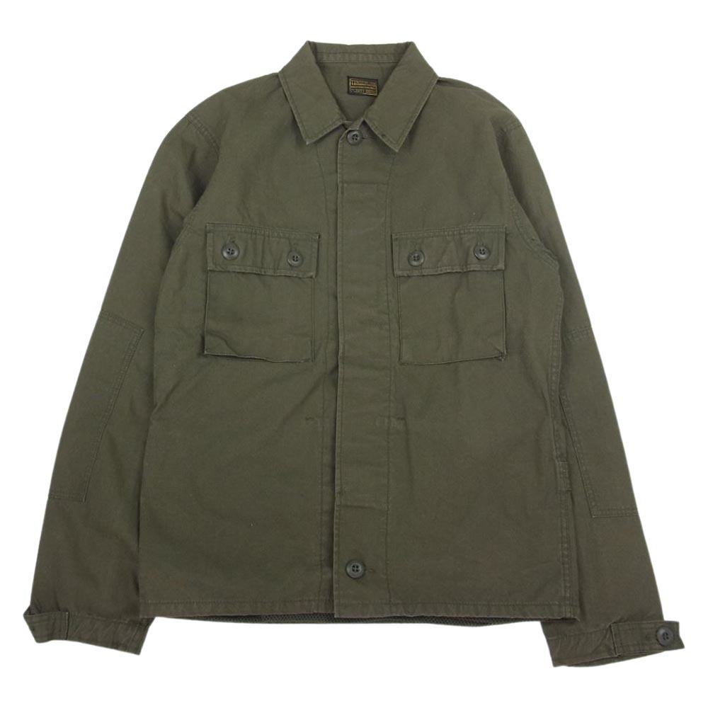 TENDERLOIN テンダーロイン T-BDU JKT ミリタリー 長袖 シャツ ジャケット カーキ系【中古】