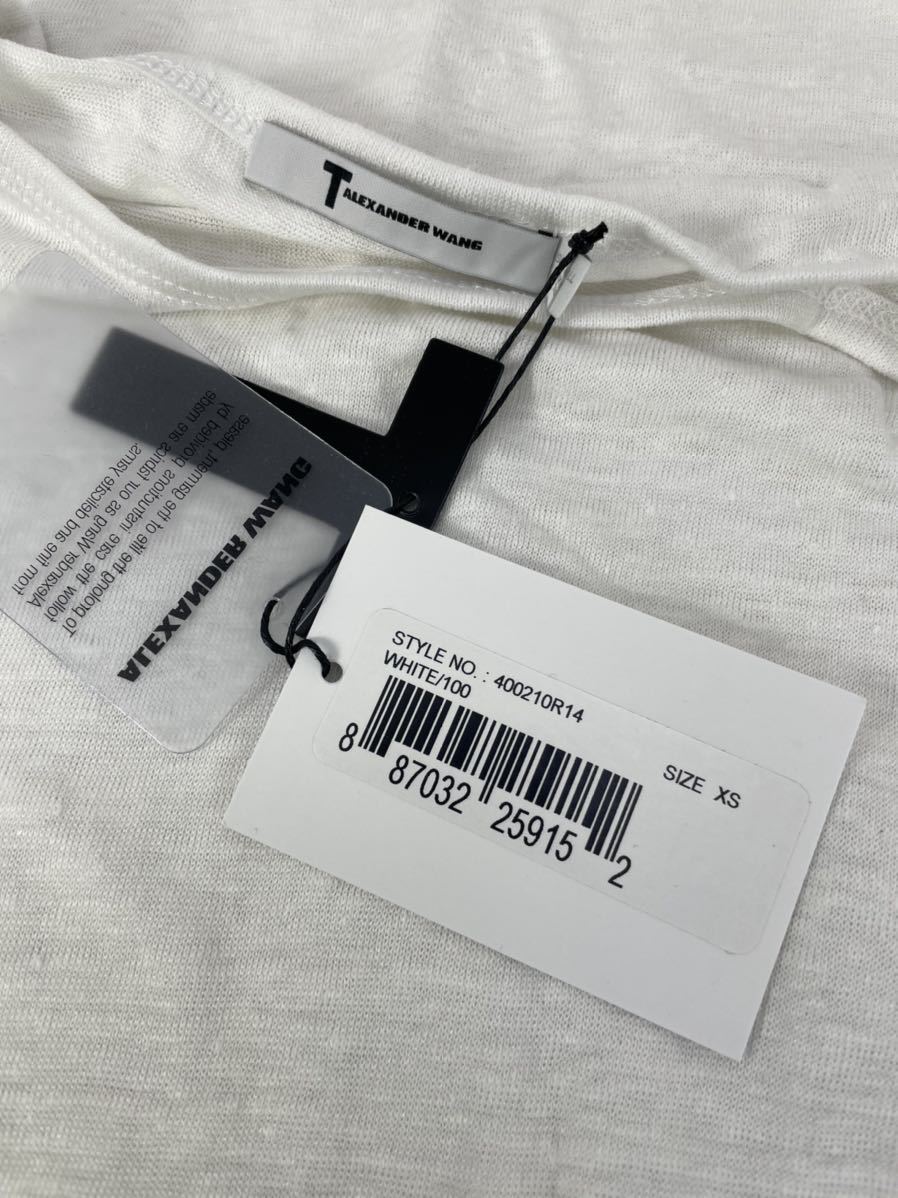 T by ALEXANDER WANG ティーバイアレキサンダーワン Tシャツ　400210R14 WHITE /XSサイズ　定価￥15,015_画像4