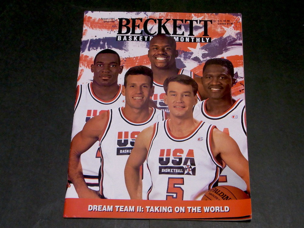 NBA Beckett Basketball Card Monthly Magazine 1994年 8月号 #49 Dream Team シャキール・オニール ヴィンテージ カード_画像1