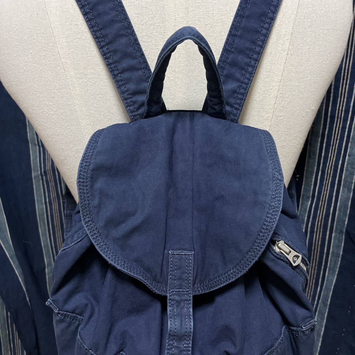 吉田カバン 廃番 藍染 porter deep blue back pack bag ポーター ディープブルー リュック バックパック インディゴ デニム ジャパンブルー_画像4