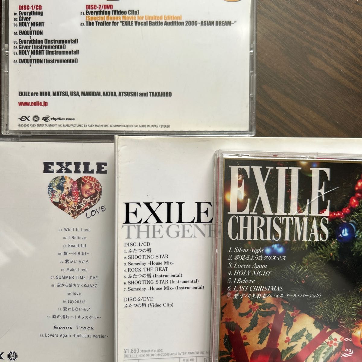 ＥＸＩＬＥ／ＴＨＥＧＥＮＥＲＡＴＩＯＮ DVD付/ Christmas / LOVE / Ballad Best