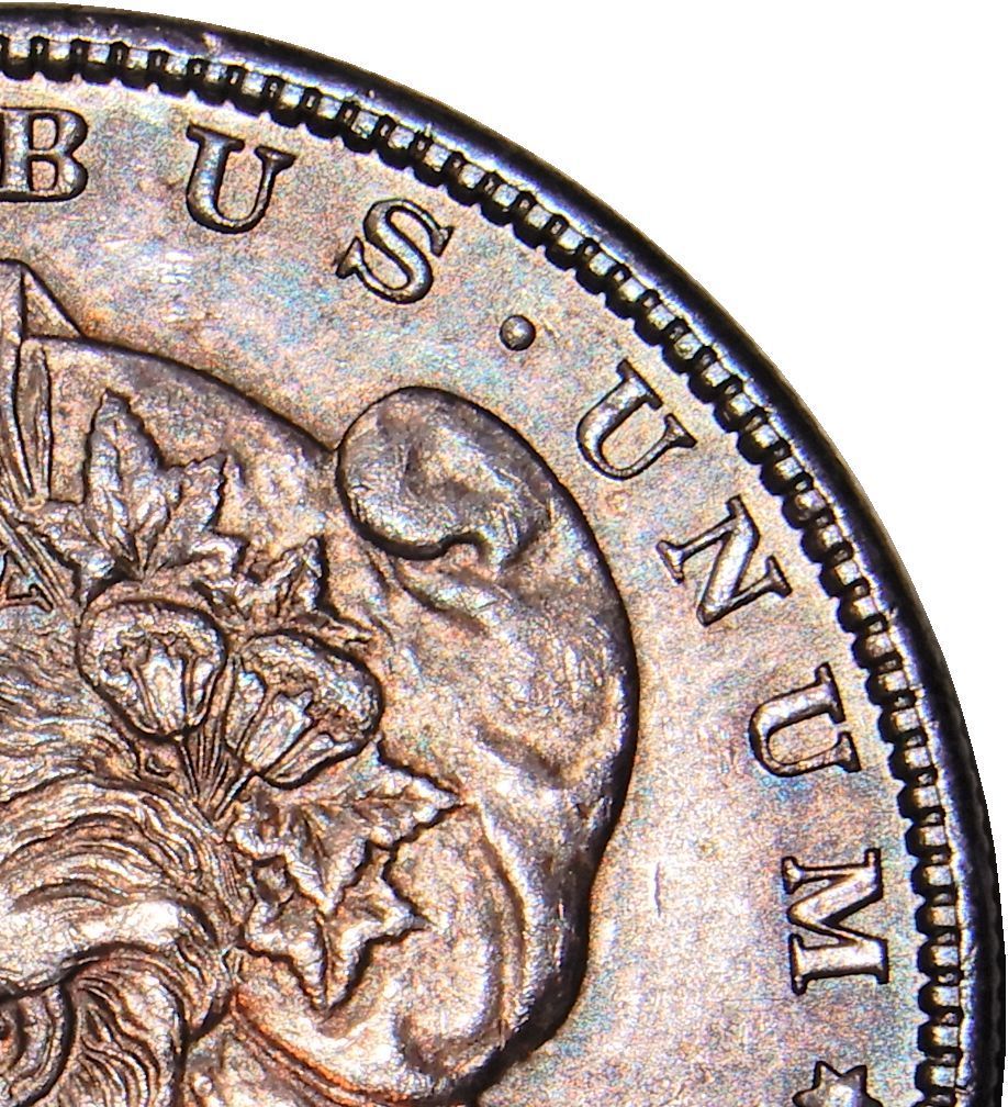 レア 未使用 手変わり 1897年 アメリカ モルガンダラー 1ドル Dollar 銀貨 銀製 コイン 硬貨 古銭 メダル 自由の女神 アメリカンイーグル鷲_画像3
