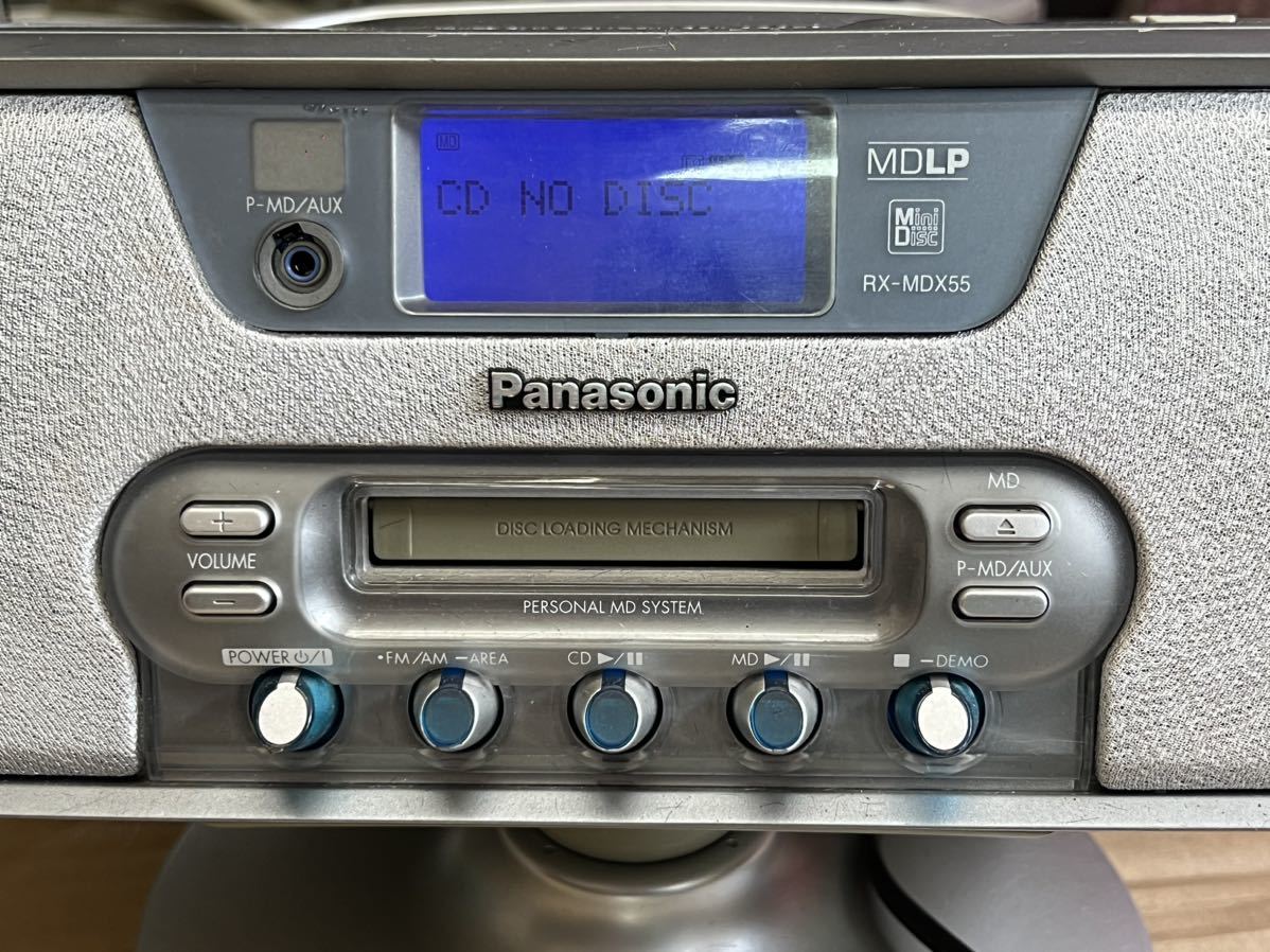 PanasonicパナソニックMD CD ラジカセ RX-MDX55 PERSONAL MD SYSTEM
