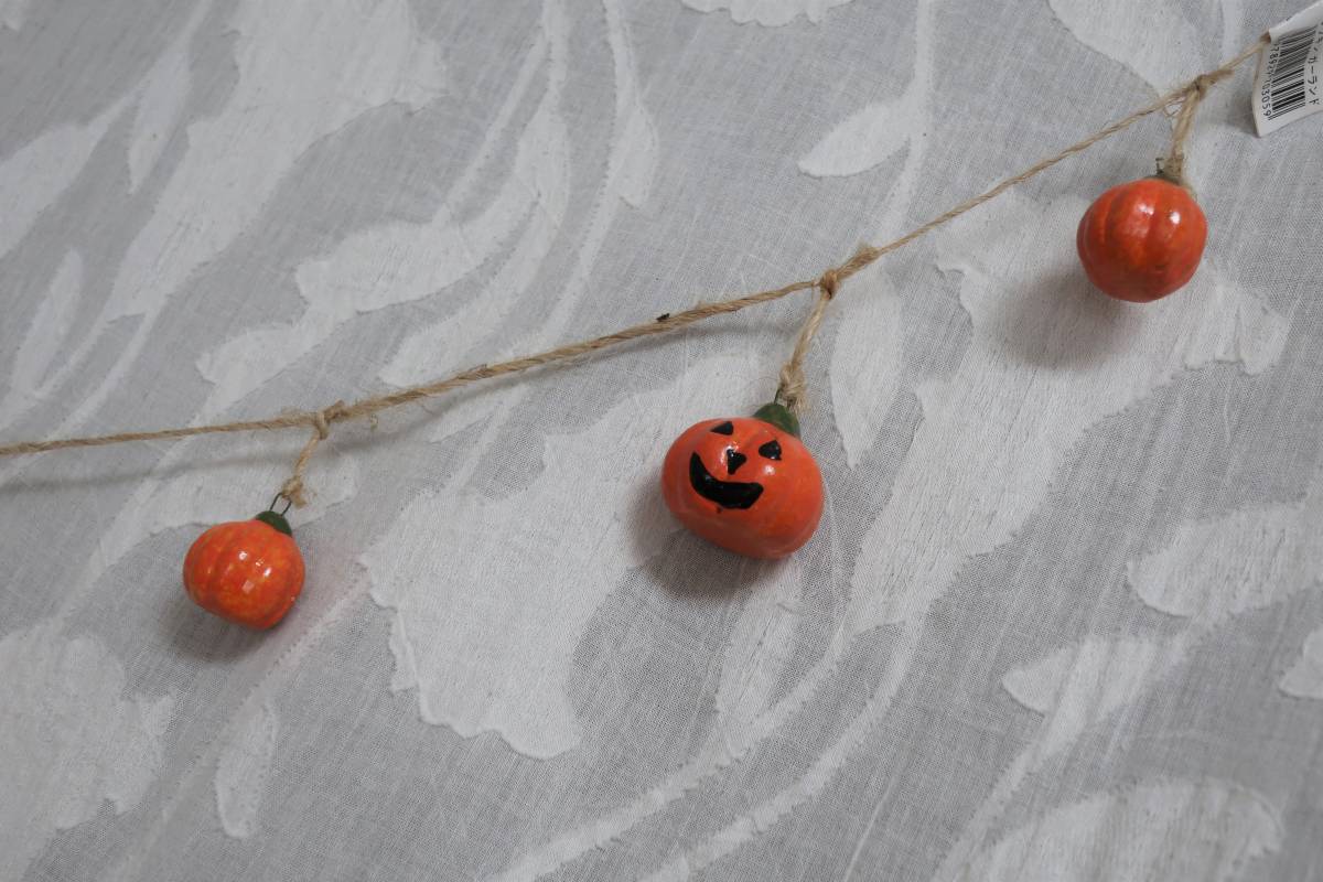 * Halloween Jack o lantern Galland pumpkin ornament objet d'art Country America gardening miniature doll house 