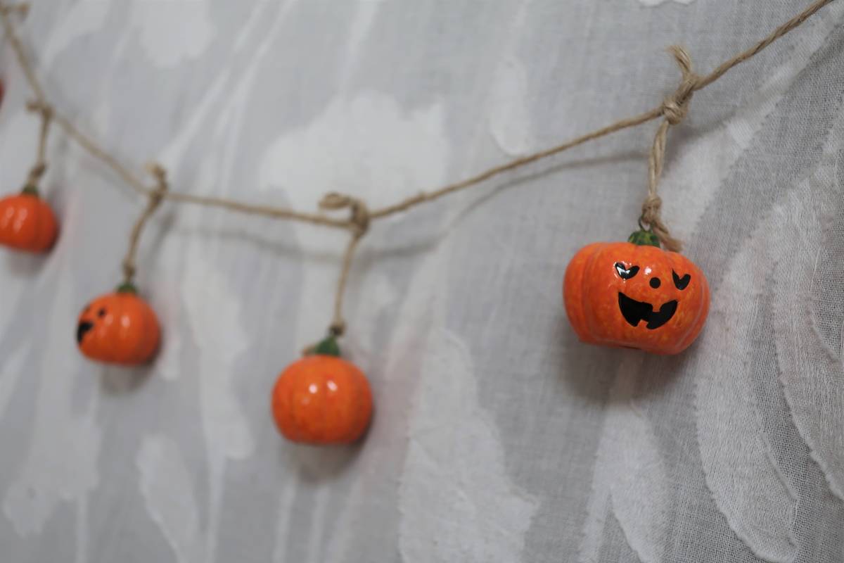 * Halloween Jack o lantern Galland pumpkin ornament objet d'art Country America gardening miniature doll house 