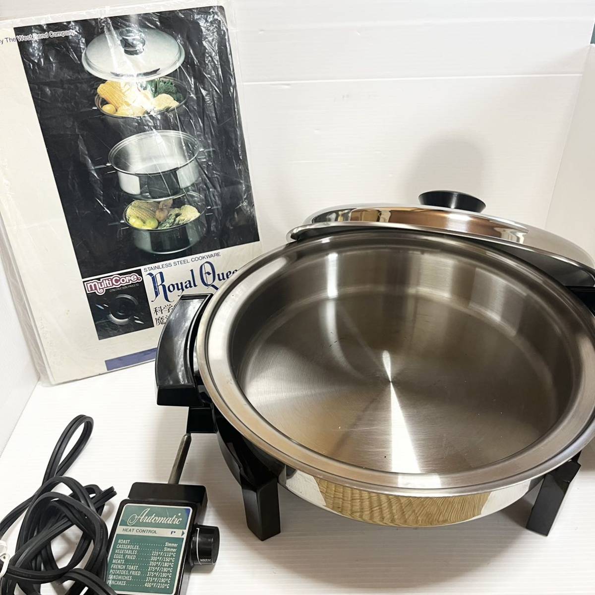 リキッドコア スキレット 電気鍋 フライパン ステンレス製 リキッドコア スキレット 電気鍋 フライパン ステンレス製