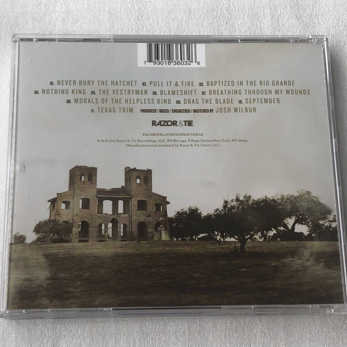 中古CD Sons Of Texas サンズ・オブ・テキサス/Baptized In The Rio Grande (2015年) 米国産HR/HM,ハードロック系_画像2