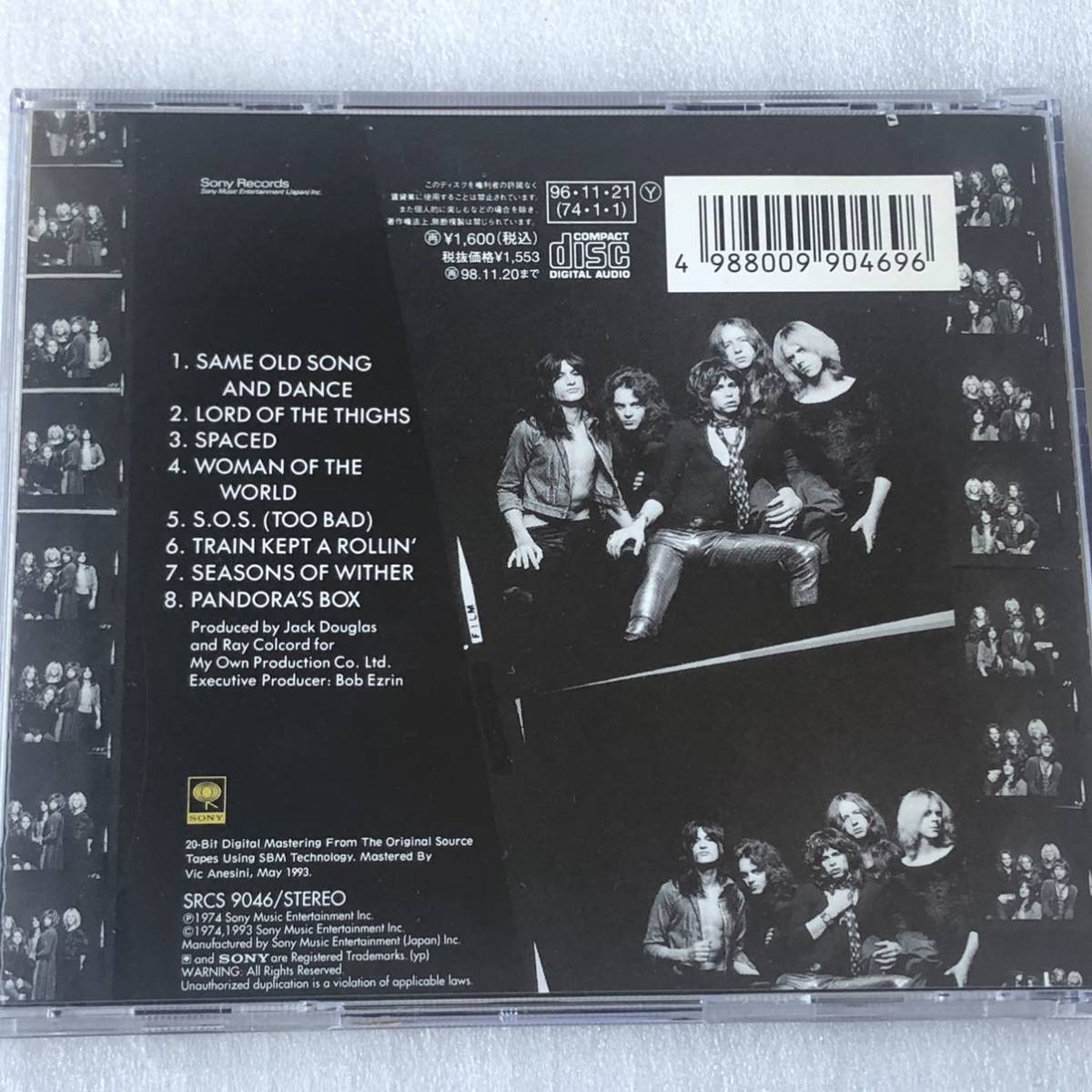 中古CD Aerosmith エアロスミス/Get Your Wings (1974年) 米国産HR/HM,ハードロック系_画像2