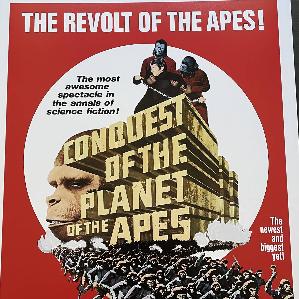 新品ポスター『猿の惑星・征服』（Conquest of the Planet of the Apes）1972年★シーザーの画像2