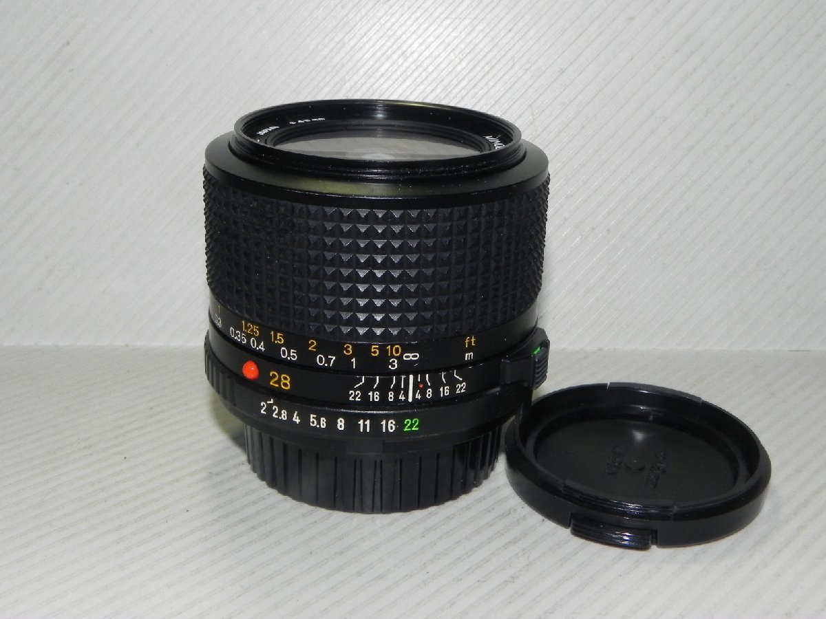 送料関税無料】 Minolta レンズ 28mm/f2 MD ミノルタ