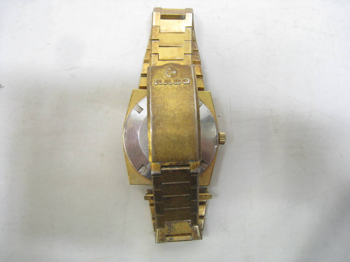 レトロ LADO ラドー 自動巻き 腕時計 625-3047 SILVER SABRE デイデイト 金色 ゴールドカラー