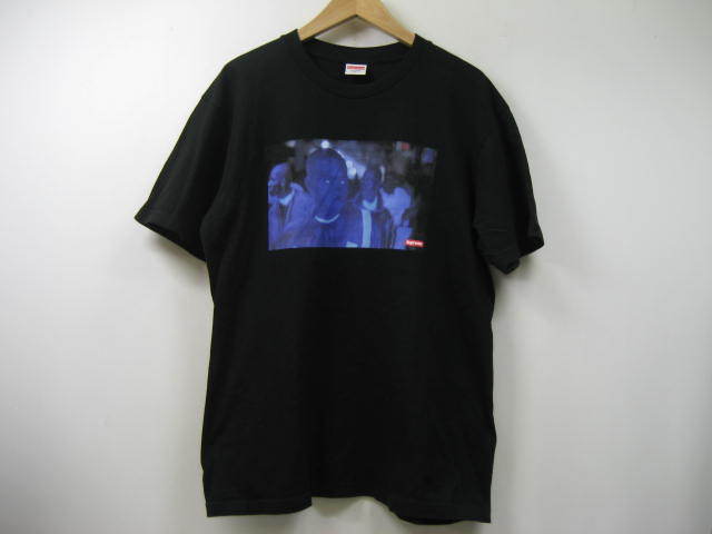 21FW Supreme シュプリーム Tシャツ 半袖 プリント バックロゴ 黒