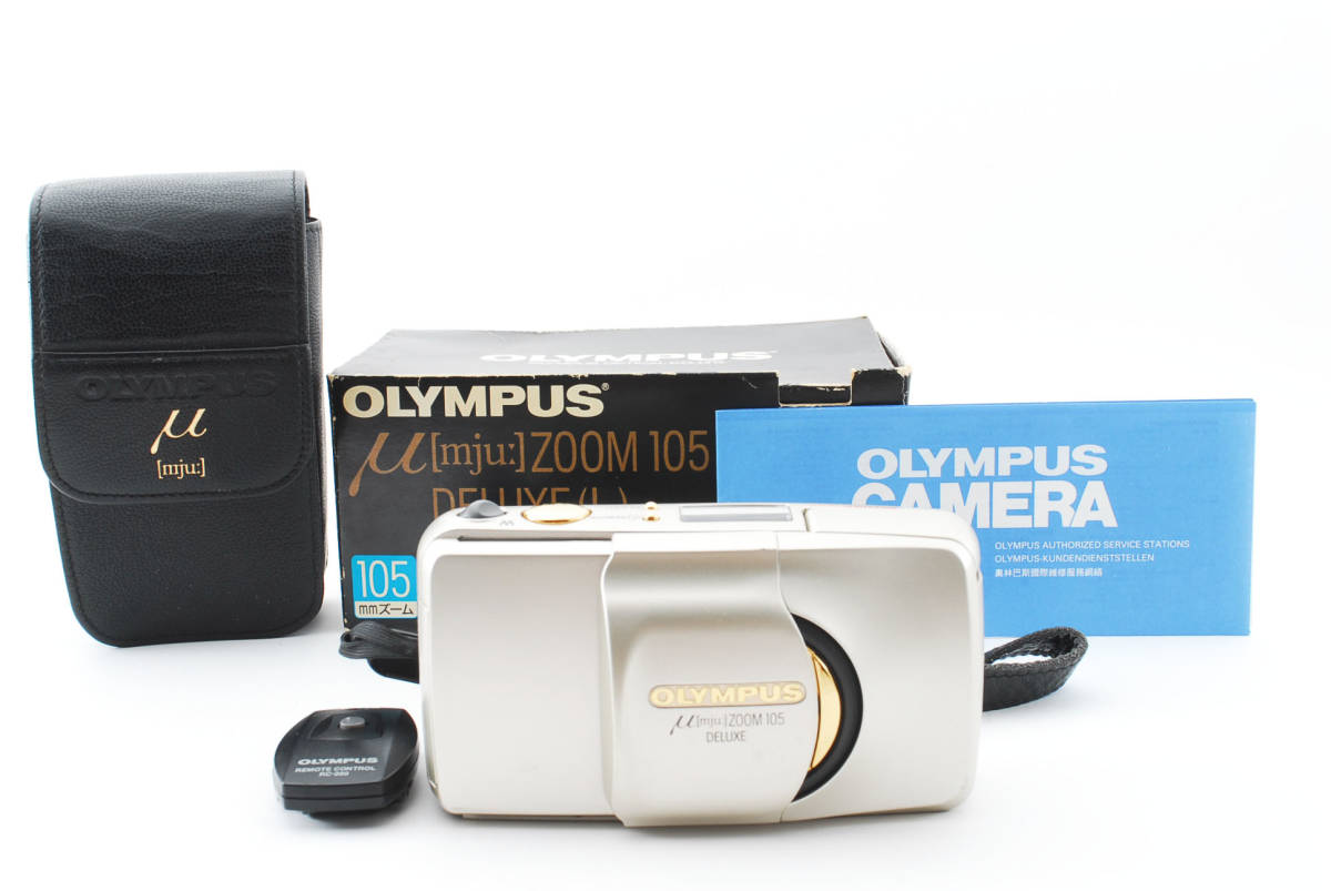 バーゲンで μ ◆◇Olympus mju #1949518◇◆ Gold フィルムカメラ 35mm Deluxe 105 Zoom コンパクトカメラ