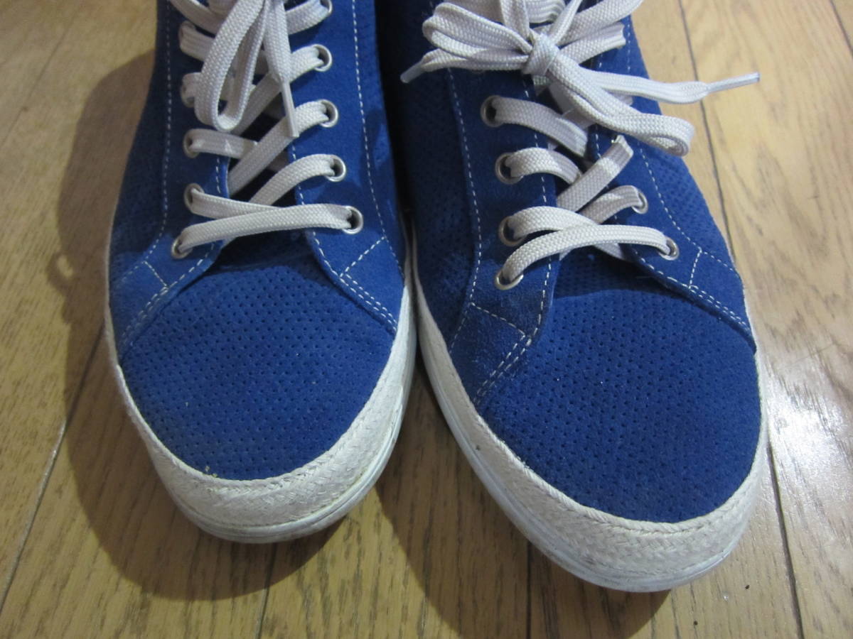 STEFANO ROSSI ステファノロッシ JUTE LACE UP ジュート レースアップ SR07209 BLUE メンズ 24.5cm スニーカー シューズ 靴 レディース O6_画像2