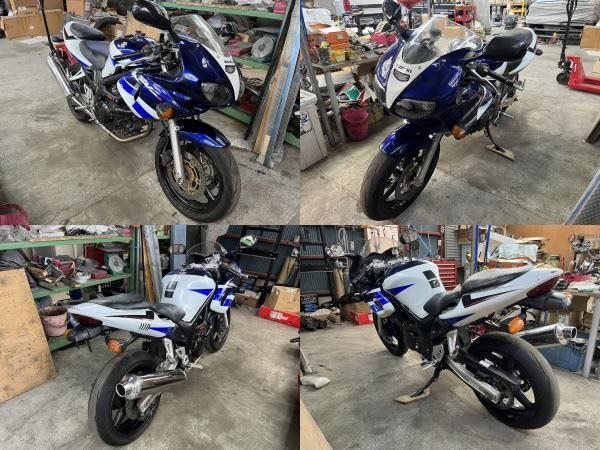 スズキ SV400S VK53A フロントアクスルシャフト S214-27_解体前の車両画像