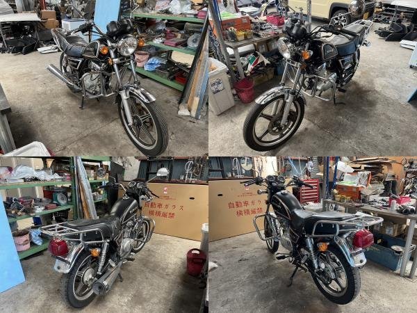 スズキ GN125 2F 型式不明 ハンドル S215-3_解体前の車両画像