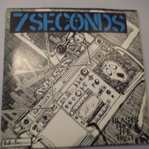 7 SECONDS-Blasts From The Past E.P. (US '85「セカンドプレス」ブルーヴァイナル 7+Hard PS)_画像1