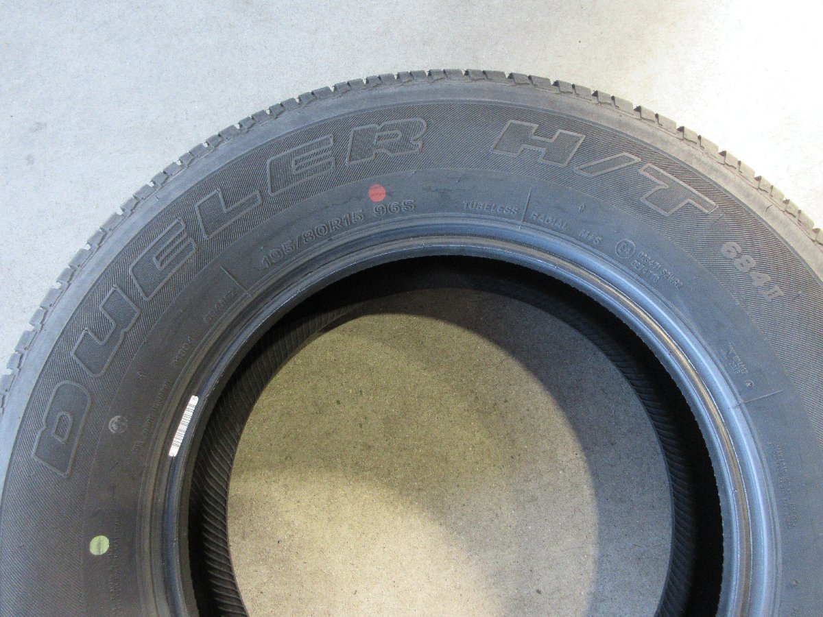 ■15インチ タイヤ / ブリヂストン DUELER H/T 684Ⅱ / 195/80R15 96S / 2019年製造 / 2本 / 中古_画像3