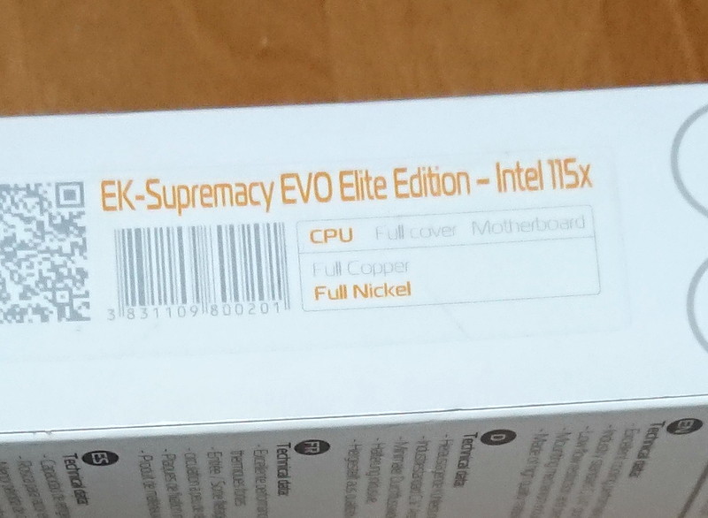 EKWB EK-Supremacy EVO Elite Edition Intel 115x CPU водяное охлаждение блок (Intel LGA1200/1151/1150, LGA2066, AMD AM4)