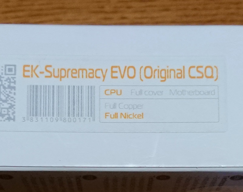 EKWB EK-Supremacy EVO Full Nickel Original CSQ CPU водяное охлаждение блок (Intel LGA1200/1151/1150, AMD AM4)