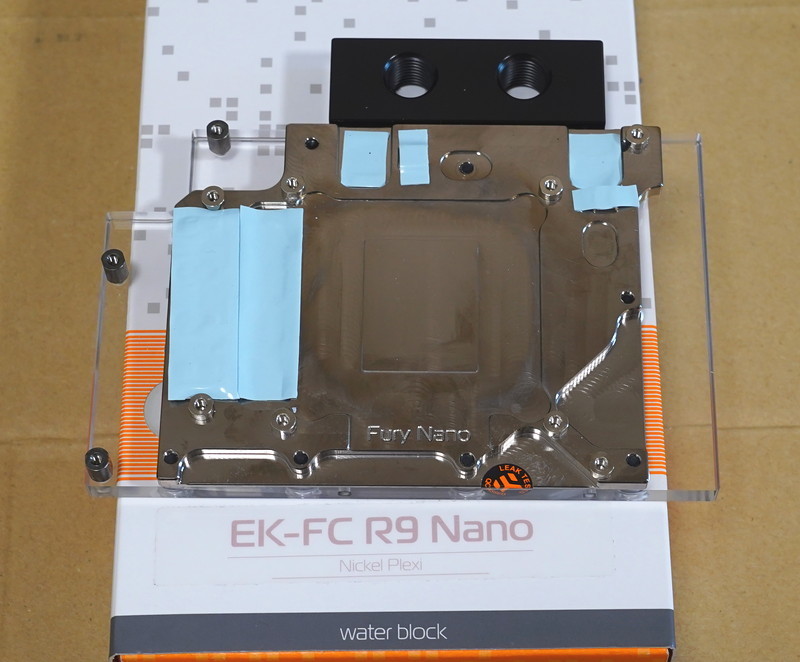 EKWB EK-FC R9 Nano - Nickel フルカバー水冷ブロック バックプレート付き(AMD Radeon R9 Nano)_画像2