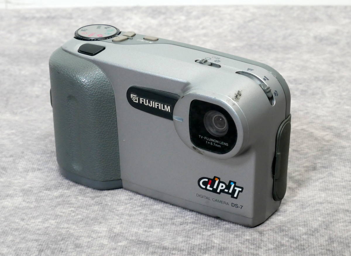 ▲(R508-F110) 通電◯ FUJIFILM 富士フイルム CLIP-IT DS-7 コンパクトデジタルカメラ レトロ