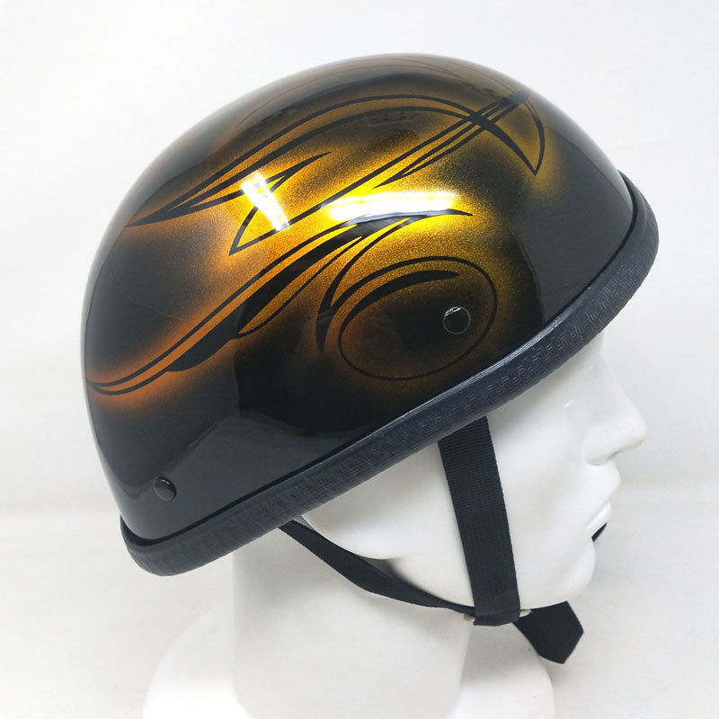 [ size M] equipment ornament for half helmet ( Eagle ) PIN STRIPE-CANDY GOLD pinstripe Gold 