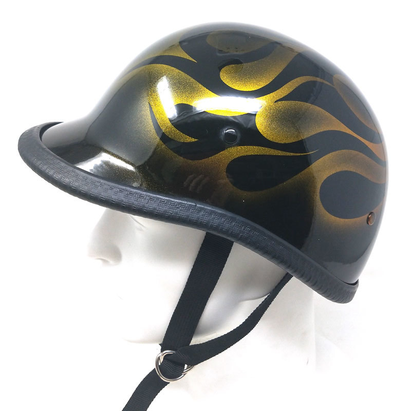 [ size M] equipment ornament for half helmet ( jockey )FLAME-CANDY GOLDf Ray m Gold 