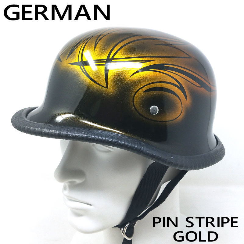 [ размер XL] оборудование орнамент для полушлем ( german ) PIN STRIPE-CANDY GOLD в тонкую полоску Gold 