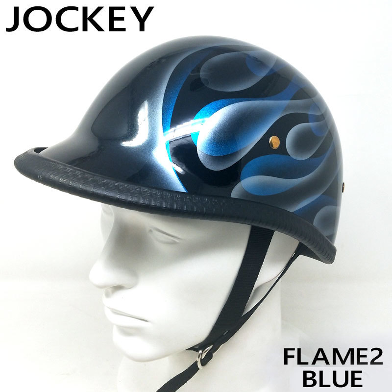 [ size XL] equipment ornament for half helmet ( jockey )FLAME2-CANDY BLUEf Ray m2 blue 