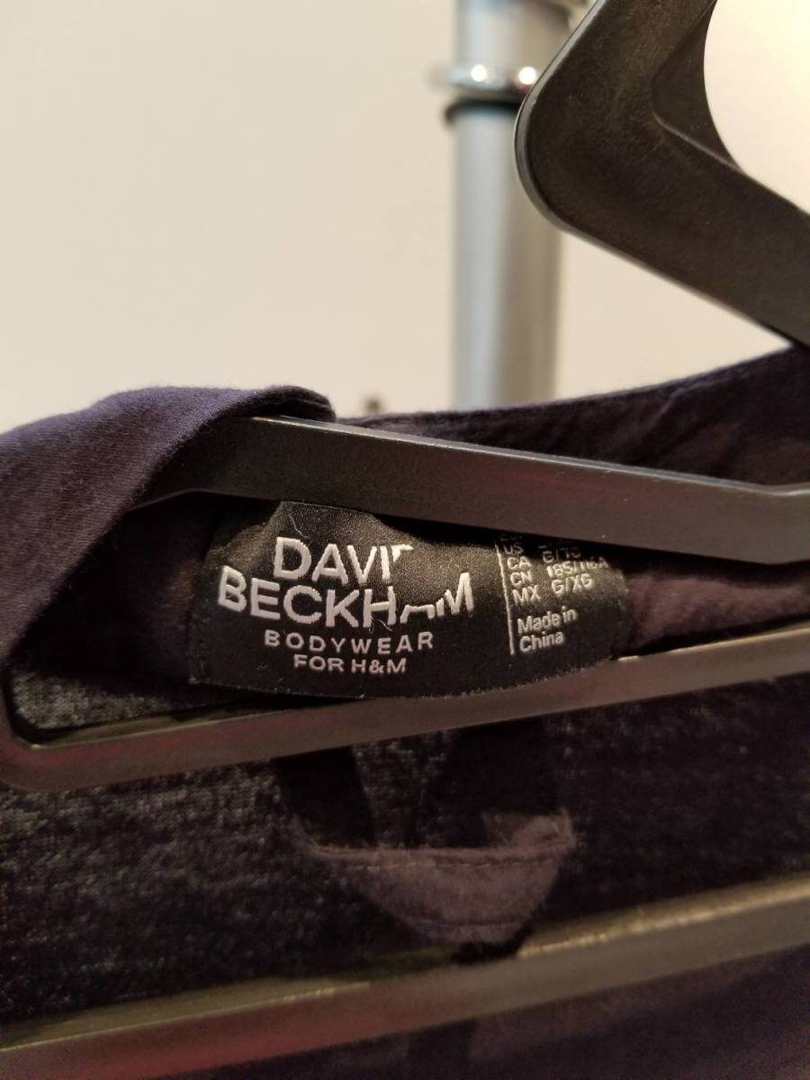 *H&M×David Beckham LAP пальто темно-синий ремень шнур нет 