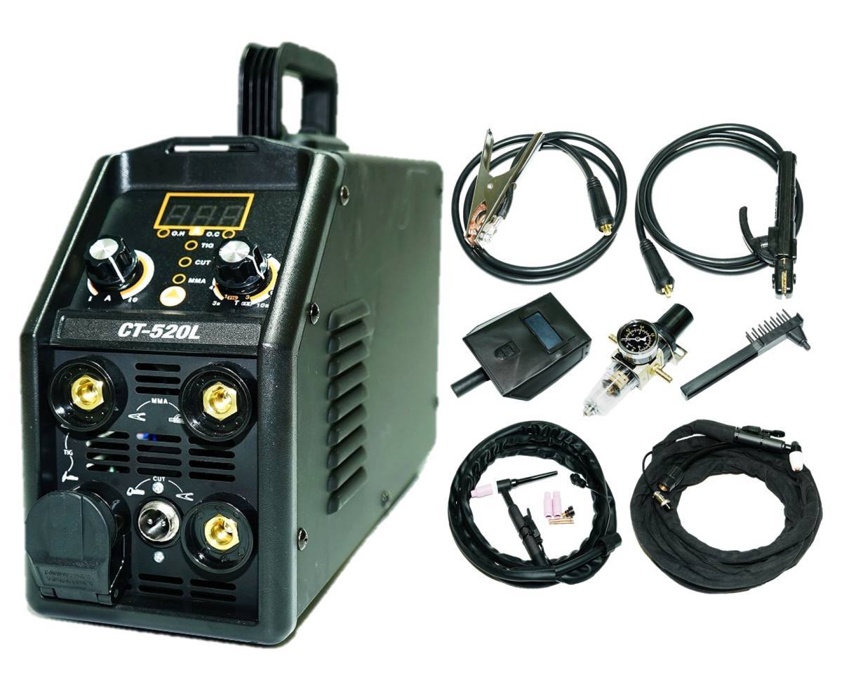 何でも揃う インバーター式直流マルチ溶接機 一台三役 CT520L!TIG溶接 複合機!小型軽量!単相100V/200V兼用!CT-520L プラズマカッター アーク溶接 TIG溶接機 何でも揃う インバーター式直流マルチ溶接機 一台三役 CT520L!TIG溶接 複合機!小型軽量!単相100V/200V兼用!CT-520L プラズマカッター アーク溶接 TIG溶接機