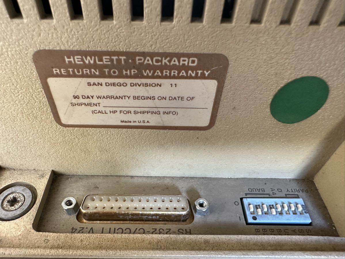 雑誌で紹介された Hewlett 【075】HP Packard 電源コード付き 通電確認