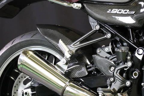 Z900RS A-TECH :エーテック リアフェンダーSPL 綾織ドライカーボン_画像3