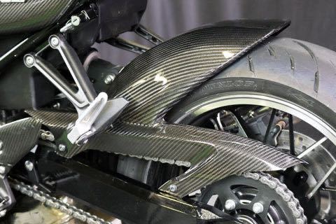 Z900RS A-TECH :エーテック リアフェンダーSPL 綾織ドライカーボン_画像2