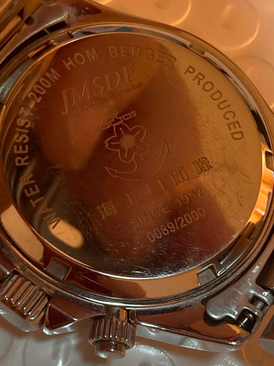 　海上自衛隊　2000本限定品　クロノグラフ メンズ腕時計　稼働品