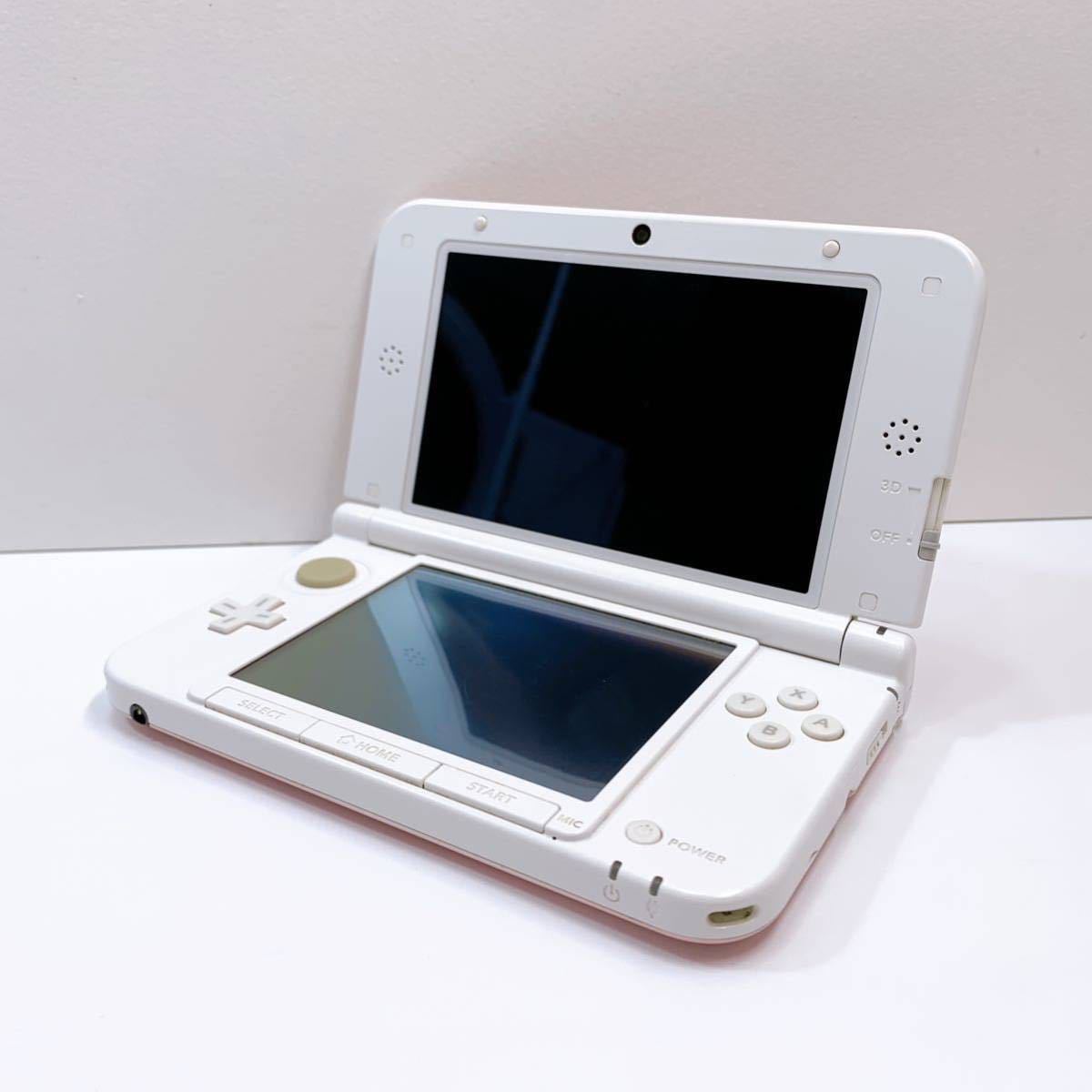 304☆中古☆ Nintendo 3DS LL ピンク×ホワイト SPR-001 タッチペンなし