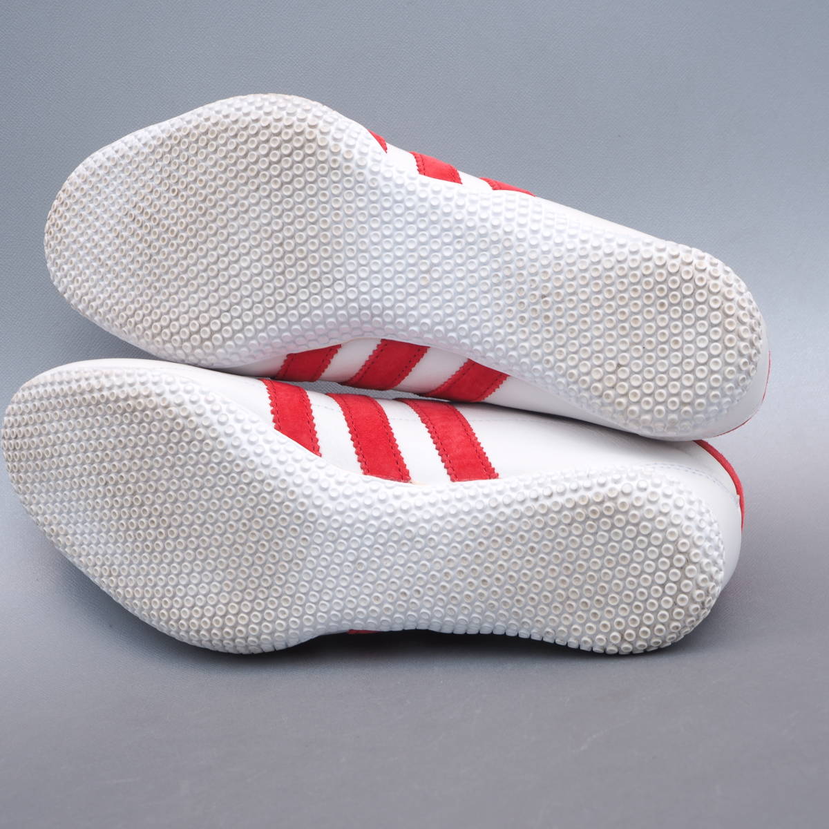 美品!! 希少!! US 7 1/2 / 25.5cm 2008年製 adidas TITAN タイタン 白ｘ赤 天然皮革 レザー_画像7