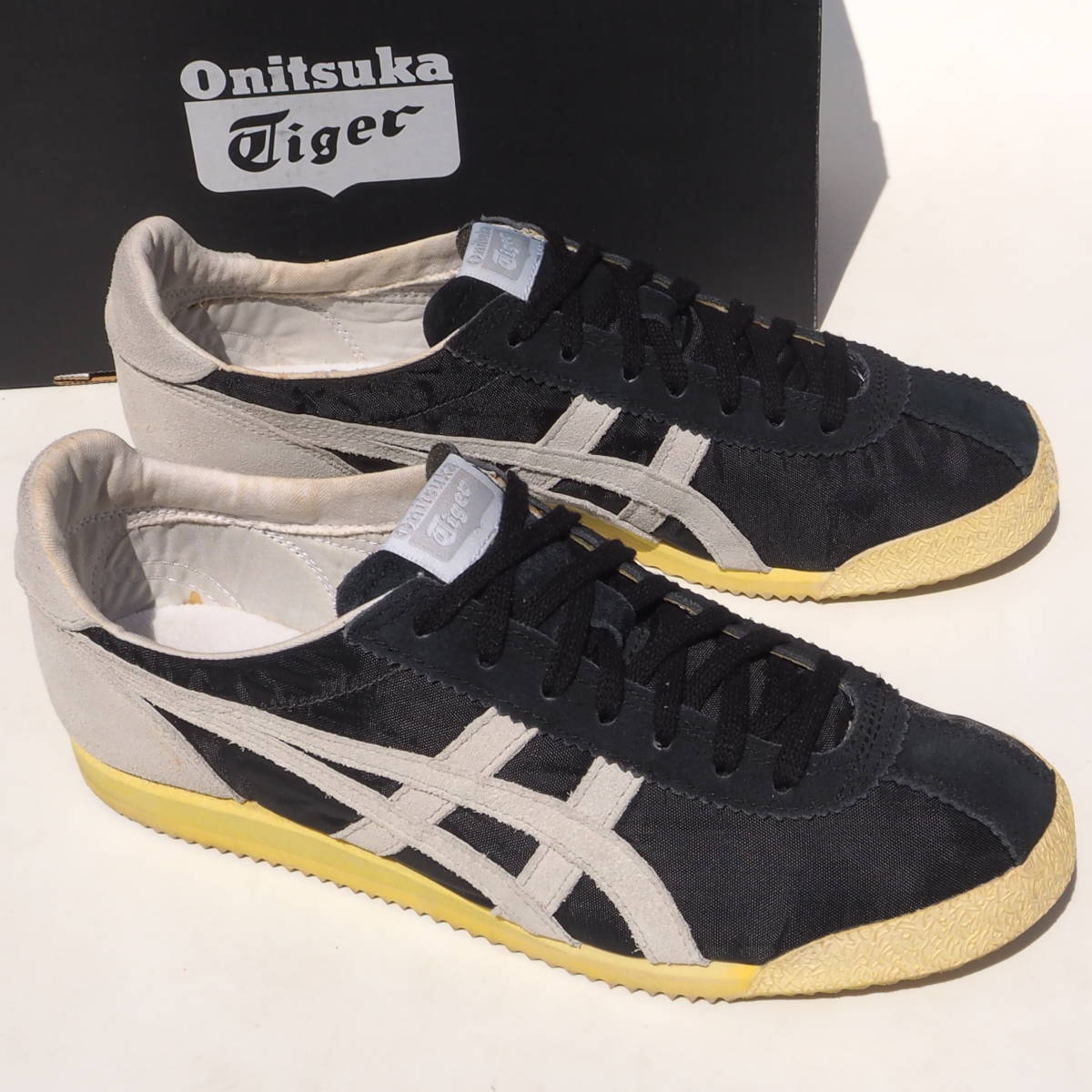 美品!! 27cm Onitsuka Tiger TIGER CORSAIR VIN コルセア ビンテージ 黒_画像1