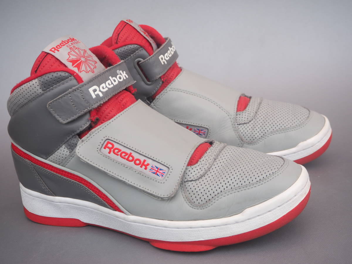 100％本物 STOMPER ALIEN Reebok 10・28cm US 美品 MID グレー赤