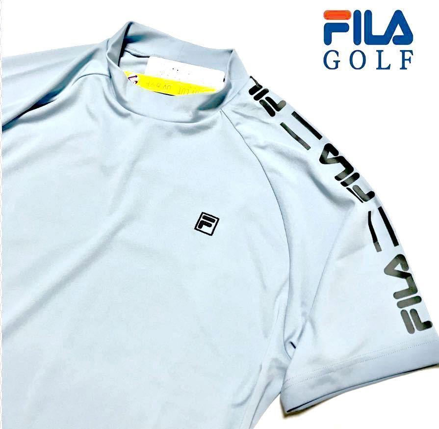新品【メンズL】ライトブルー FILA GOLF フィラ ゴルフ スムース
