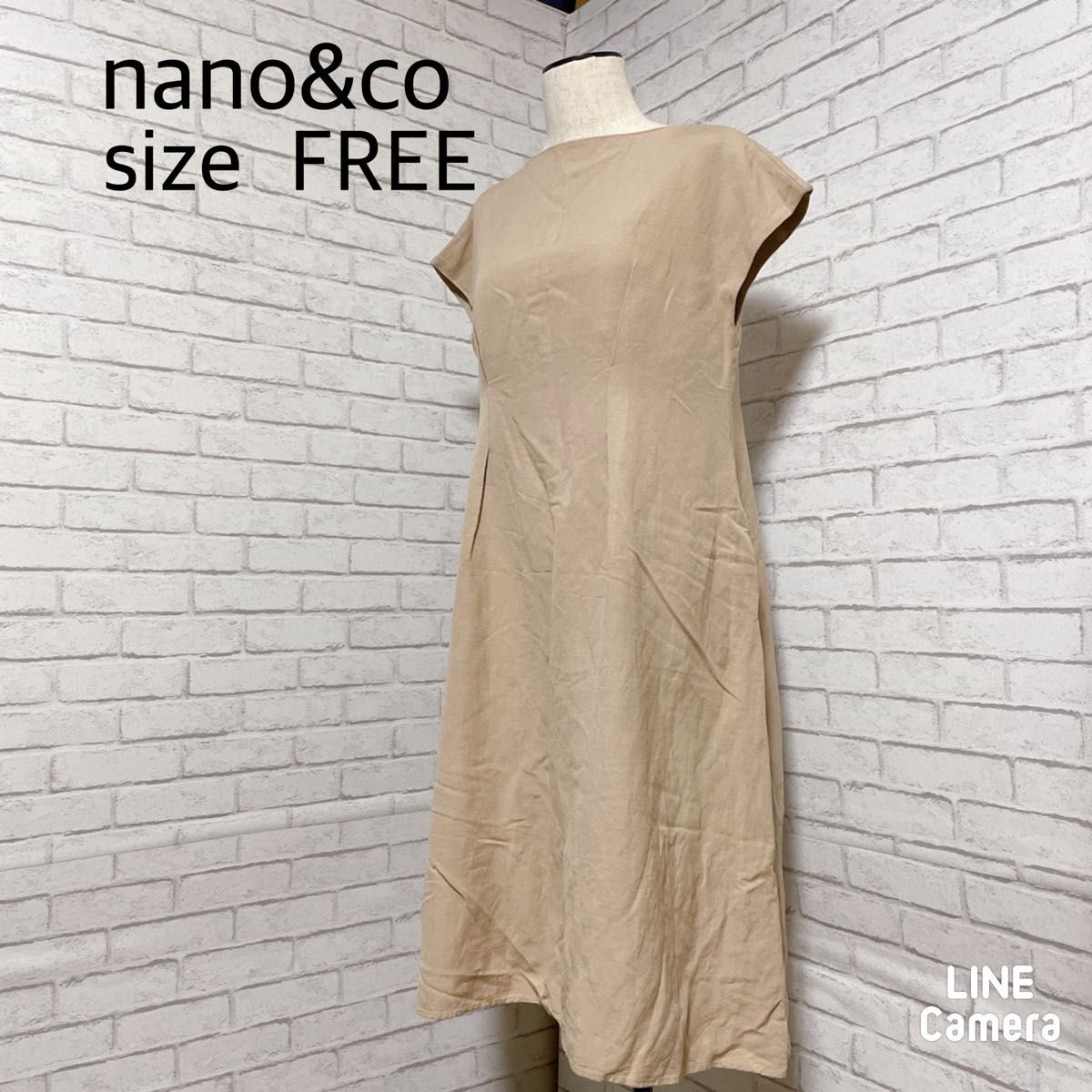 nano&co 　ノースリーブワンピース　SIZE　FREE