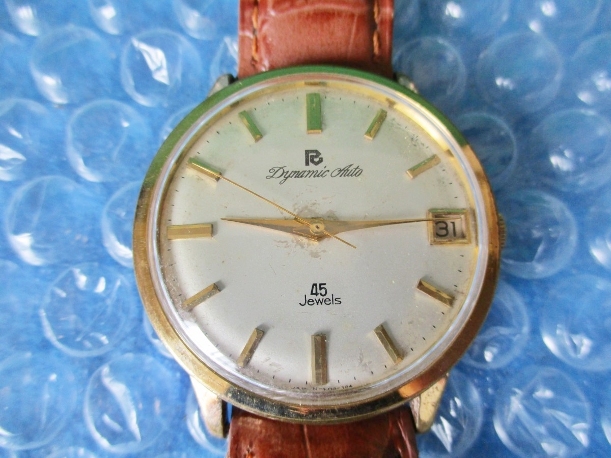 腕時計 RICOH リコー ダイナミック オート 自動巻き 45石 手巻き OH済み 昭和レトロ コレクション