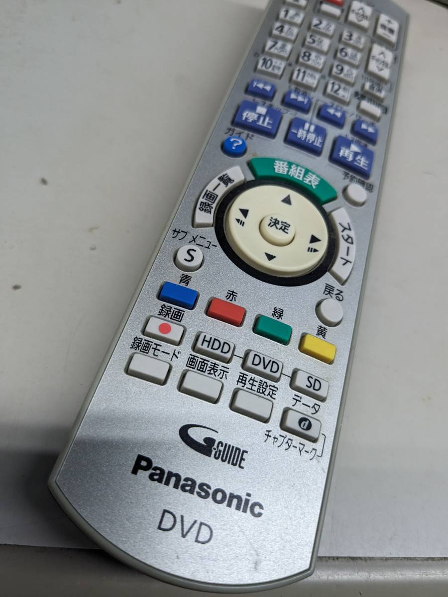 【FB-20-125】 Panasonic パナソニック DVD テレビリモコン n2qayb000349 動確済_画像1