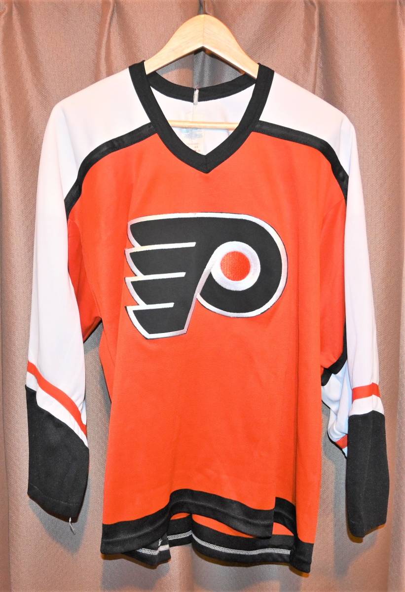 CCM Philadelphia Flyers (フィラデルフィア・フライヤーズ) 1983年 カナダ製 ホッケージャージ G L 【NHL 80s ユニフォーム】_画像1