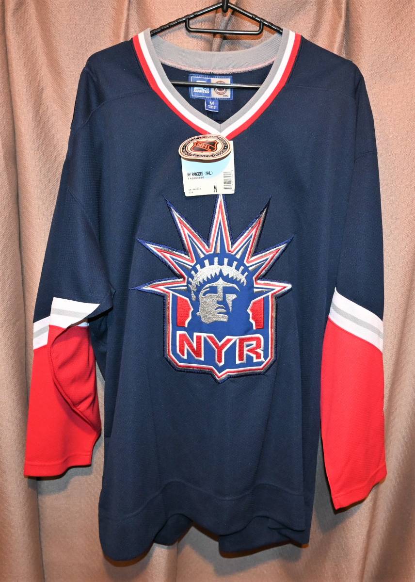 新品 タグ付き未使用品 STARTER NEW YORK RANGERS (ニューヨークレンジャーズ) ジャージ シャツ ユニフォーム M 【NHL アイスホッケー】